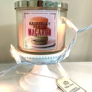 Raspberry Peach Macaron Bath & Body Works Candle